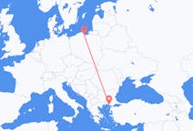 เที่ยวบิน จาก กดัญสก์, โปแลนด์ ไปยัง อเล็กซานโดรโพลิส, กรีซ