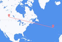 Flyrejser fra Saskatoon til Terceira