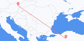Flights from Austria to Turkey
