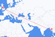 Flights from Yangon to Birmingham