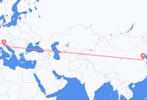 Flyrejser fra Jinan, Kina til Bologna, Italien