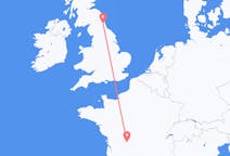 Flyreiser fra Newcastle upon Tyne, England til Limoges, Frankrike