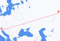 Fly fra Kurgan, Kurgan Oblast til Venezia
