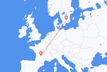 Flyrejser fra Brive-la-Gaillarde, Frankrig til Växjö, Sverige
