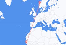出发地 几内亚比绍比绍目的地 挪威松达尔的航班