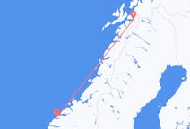 Flug frá Álasundi, Noregi til Narvik, Noregi