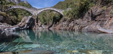 Verzasca valley, river and waterfall + Ascona private guided tour