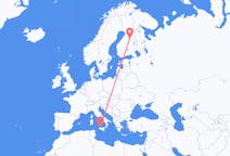 Flights from Kajaani, Finland to Palermo, Italy