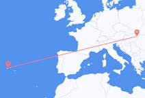 Fly fra São Jorge Island til Debrecen