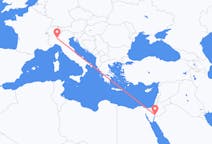 Flights from Aqaba to Milan