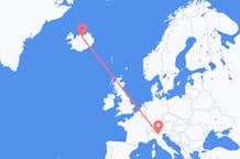 Flyg från Verona, Italien till Akureyri, Island