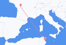 Flyrejser fra Monastir, Tunesien til Poitiers, Frankrig