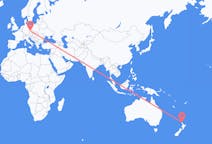 Flyg från Whangarei, Nya Zeeland till Prag, Tjeckien