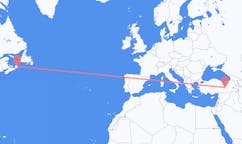 Flyreiser fra Sydney i Nova Scotia, Canada til Elazig, Tyrkia