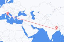 Vluchten van Durgapur, India naar Rome, Italië
