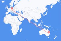 Flyrejser fra Narrabri, Australien til Linz, Østrig