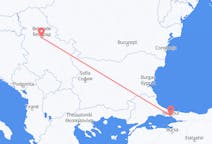Flights from the city of Istanbul to the city of Belgrade
