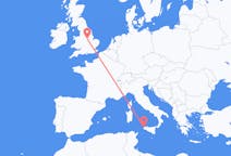 Flyreiser fra Trapani, Italia til Nottingham, England