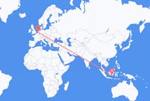 Flyg från Banjarmasin, Indonesien till Rotterdam, Nederländerna