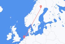 Flyreiser fra Arvidsjaur, Sverige til Amsterdam, Nederland