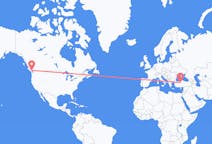Flyg från Nanaimo, Kanada till Ankara, Turkiet