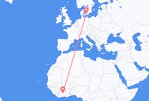 Flights from Bouaké to Copenhagen