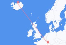 Flyrejser fra Akureyri til Mulhouse