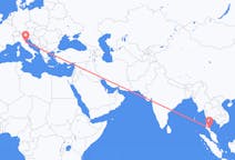 出发地 泰国出发地 洛坤是洛玛叻省目的地 意大利里米尼的航班