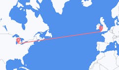 Flights from Kalamazoo to Newquay