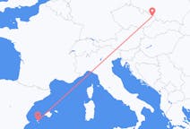 チェコのから オストラヴァ、スペインのへ イビサ島フライト