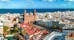 Photo of aerial view of beautiful landscape with Cathedral Santa Ana Vegueta in Las Palmas, Gran Canaria, Canary Islands, Spain.