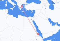 Flyreiser fra Asmara, til Athen