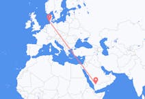 Flights from Najran, Saudi Arabia to Westerland, Germany