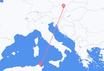 Flyreiser fra Tunis, til Vienna