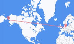 Flyg från Nome, USA till Berlin, Maryland, Tyskland