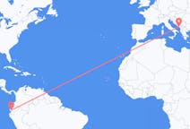 Flyg från Guayaquil, Ecuador till Tivat, Montenegro