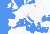 Flyrejser fra Oujda, Marokko til Warszawa, Polen