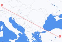 出发地 德国出发地 斯图加特目的地 土耳其開塞利的航班