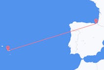 Vols depuis la ville de Saint-Sébastien vers la ville de Ponta Delgada