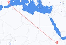 Рейсы из Гобы, Эфиопия в Мурсию, Испания