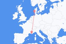 Lennot Toulonista, Ranska Westerlandiin, Saksa