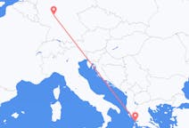 Vluchten van Preveza, Griekenland naar Frankfurt, Duitsland