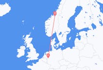 Flyg från Trondheim, Norge till Düsseldorf, Tyskland