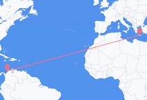 Flights from Cartagena, Colombia to Heraklion, Greece
