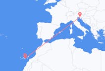 Flights from Trieste, Italy to Las Palmas, Spain