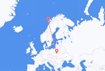ノルウェーのから レクネス、ポーランドのへ ルブリンフライト