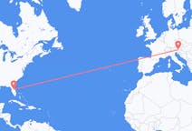 Loty z Orlando, Stany Zjednoczone do Klagenfurtu, Austria