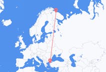 Flights from Murmansk, Russia to Edremit, Turkey