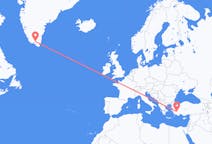 Flights from Denizli, Turkey to Narsarsuaq, Greenland