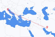 Flyrejser fra Shiraz, Iran til Rimini, Italien